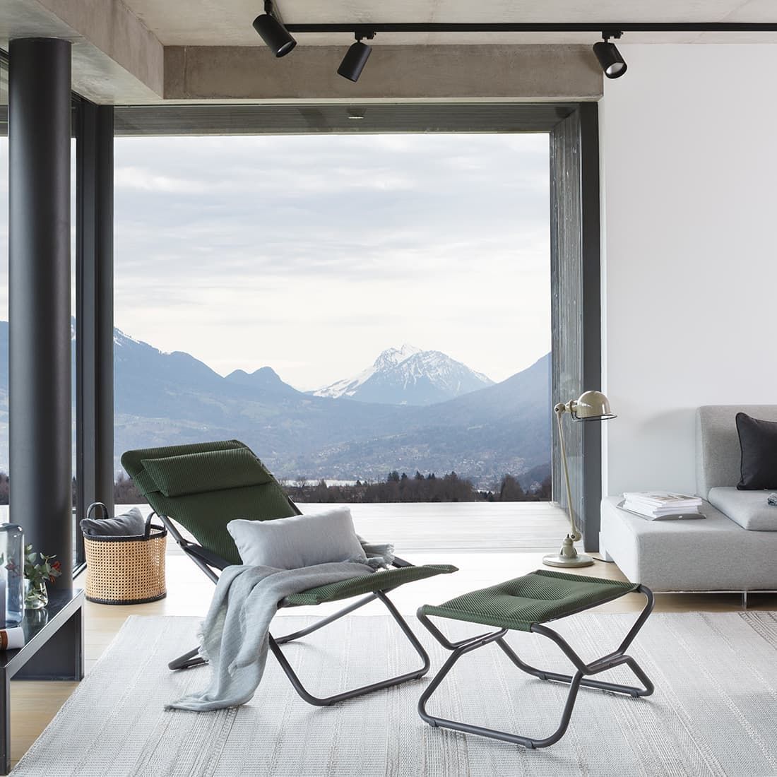 Lafuma Next Gartenhocker Stahl/BeComfort
