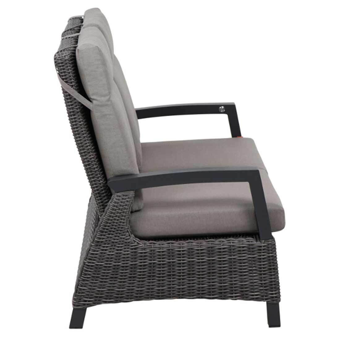 Siena Garden Corido Gartenloungesofa verstellbar Gardino-Geflecht/Polypropylen