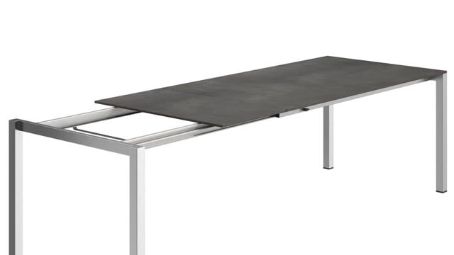 OUTLIV. Oviedo Gartenmöbel-Set 5-tlg. Tisch 160/217/267x92cm