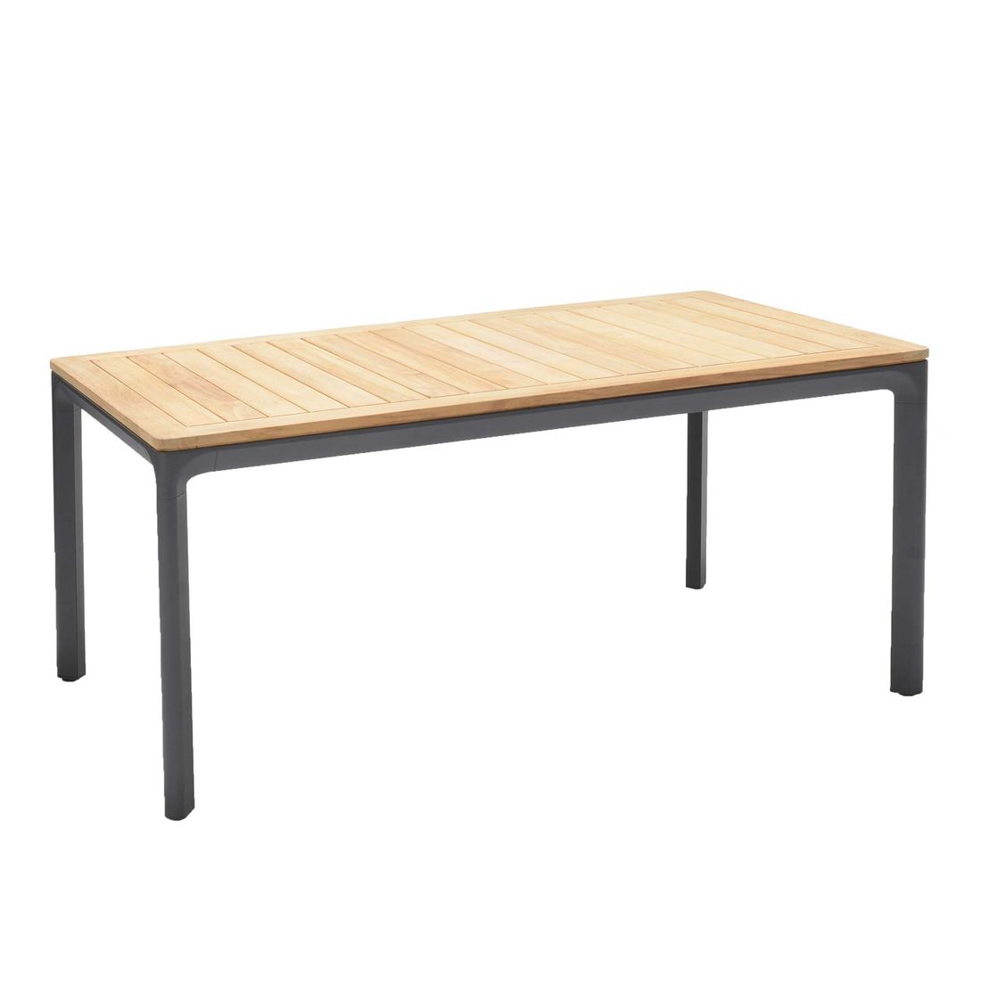 LifestyleGarden Dalgas Gartentisch 160x90cm Aluminium/Teak