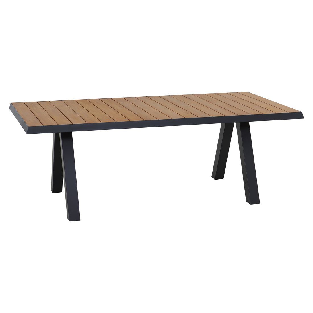 Siena Garden Tirana Gartentisch 200x100cm Aluminium/Teak