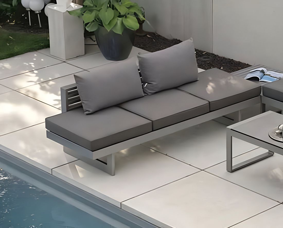 Stern New Holly Gartenloungesofa verstellbar Aluminium/Outdoorstoff