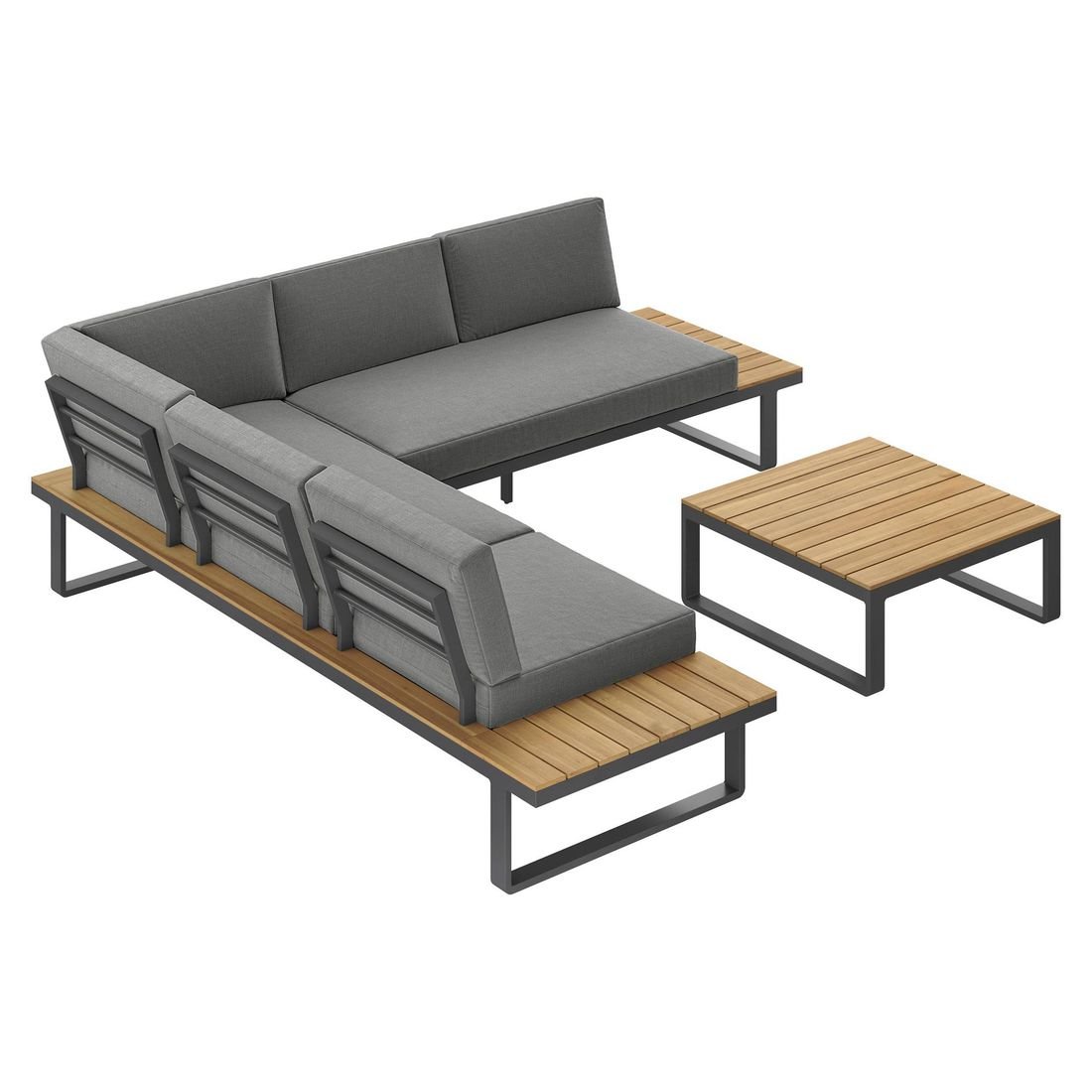 OUTLIV. Albufeira Ecklounge inkl. Loungetisch Aluminium/Polyester