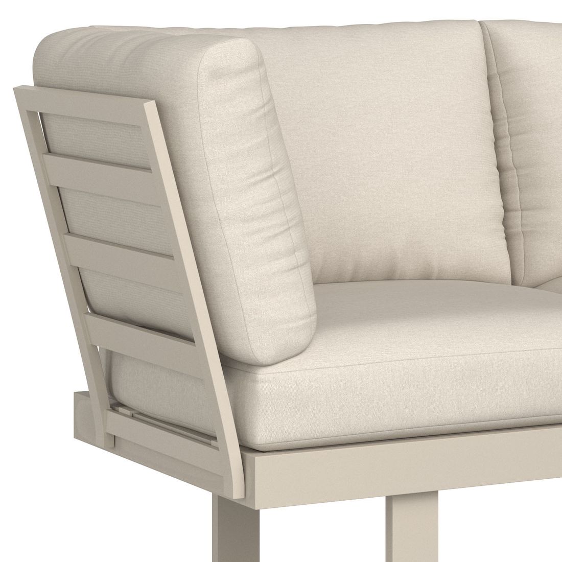 OUTLIV. Atlanta Diningsofa Aluminium/Polyester