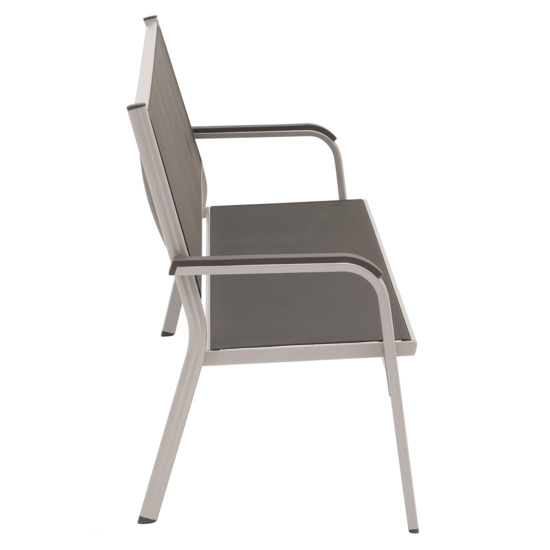 Kettler Basic Plus 3-Sitzerbank Aluminium/Textilene