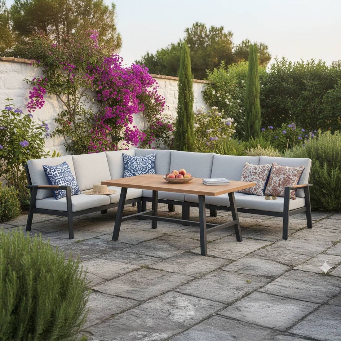 Garden Impressions Elati Dininglounge Tisch 150x89,5cm Aluminium/Polyester
