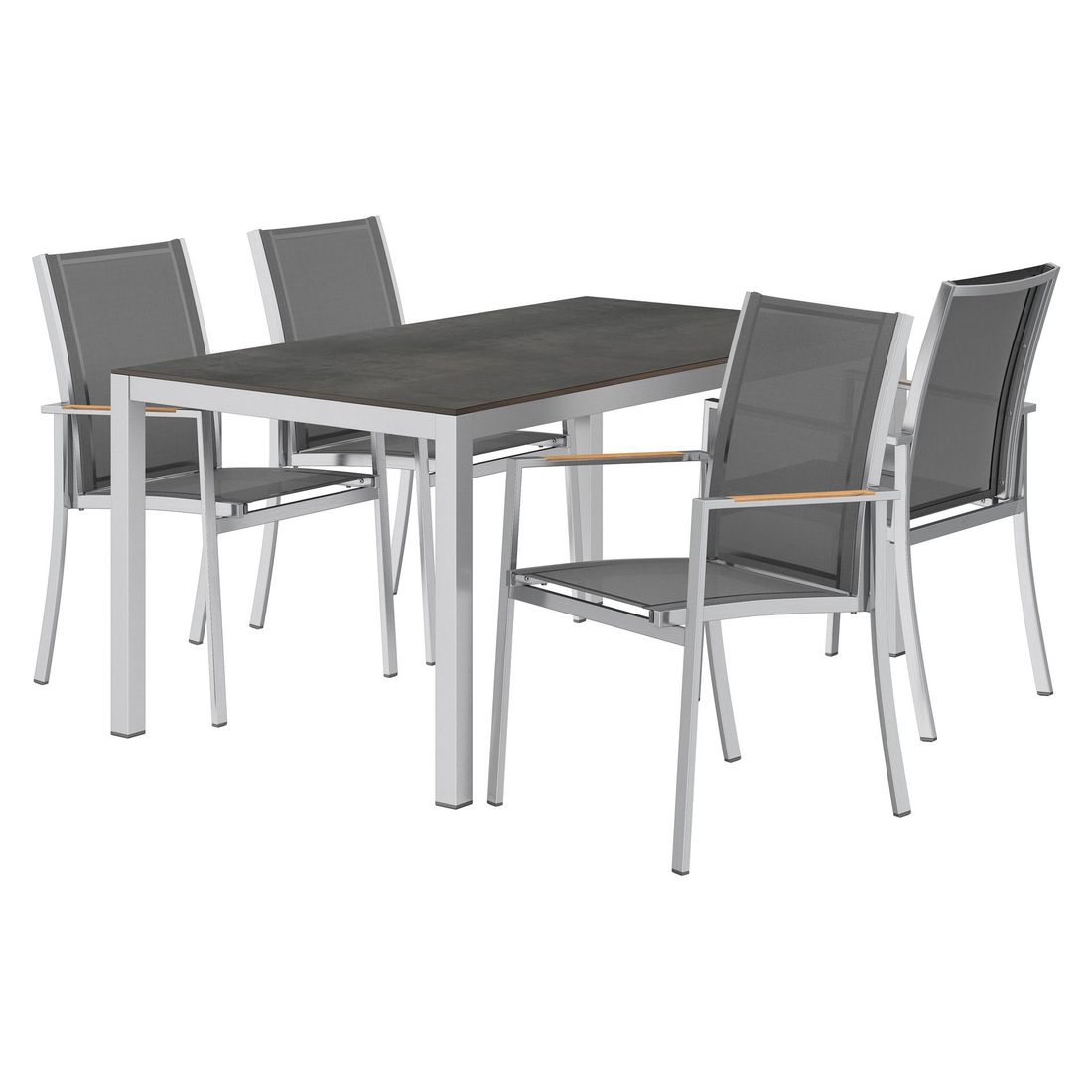 OUTLIV. Oviedo Gartenmöbel-Set M (4 Plätze) Tisch 160x90cm
