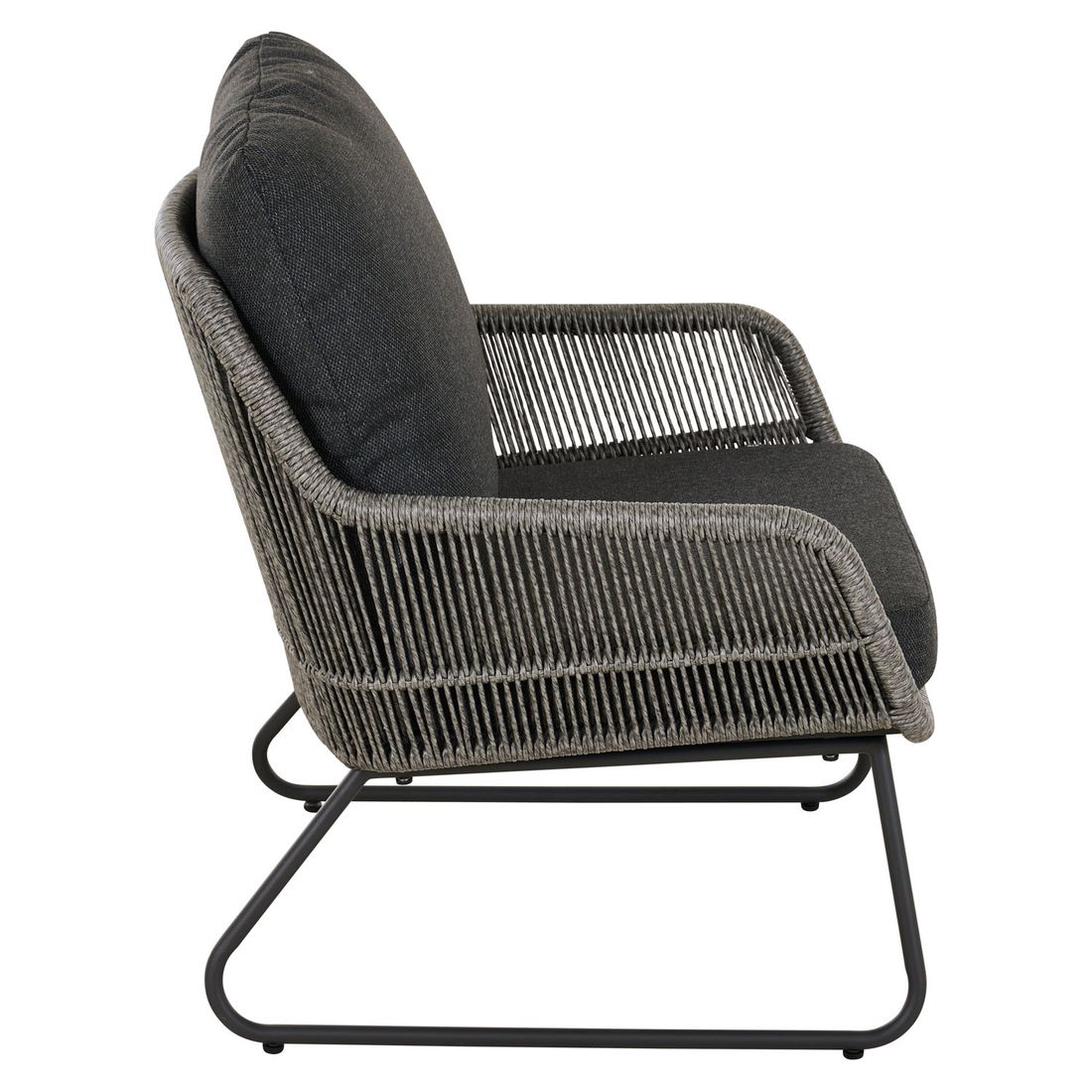 Siena Garden Kansas Loungesessel Aluminium/Geflecht
