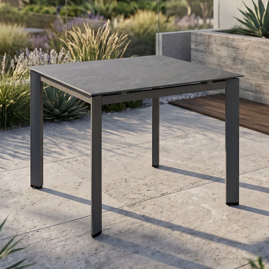 Kettler Edge Gartentisch 95x95cm Aluminium/HPL