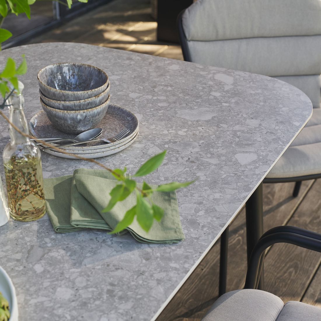 SCHÖNER WOHNEN-Kollektion Mivo Gartentisch 240x100cm Aluminium/Sinterstone