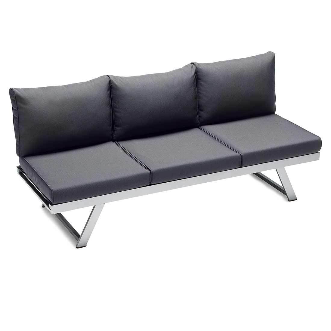 Sieger Auckland Diningsofa Aluminium/Sunproof