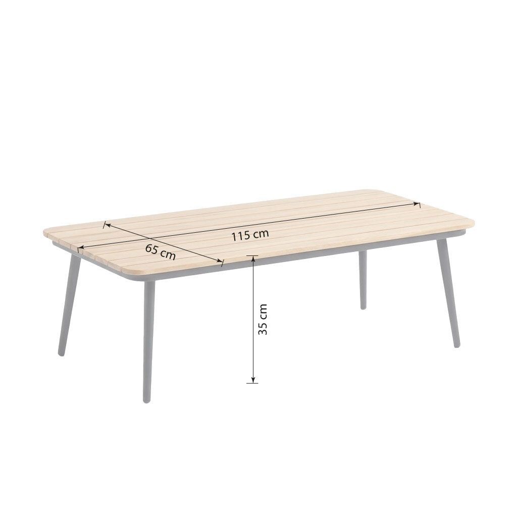 Acamp Ceres Loungeset inkl. Loungetisch Aluminium/Polyester