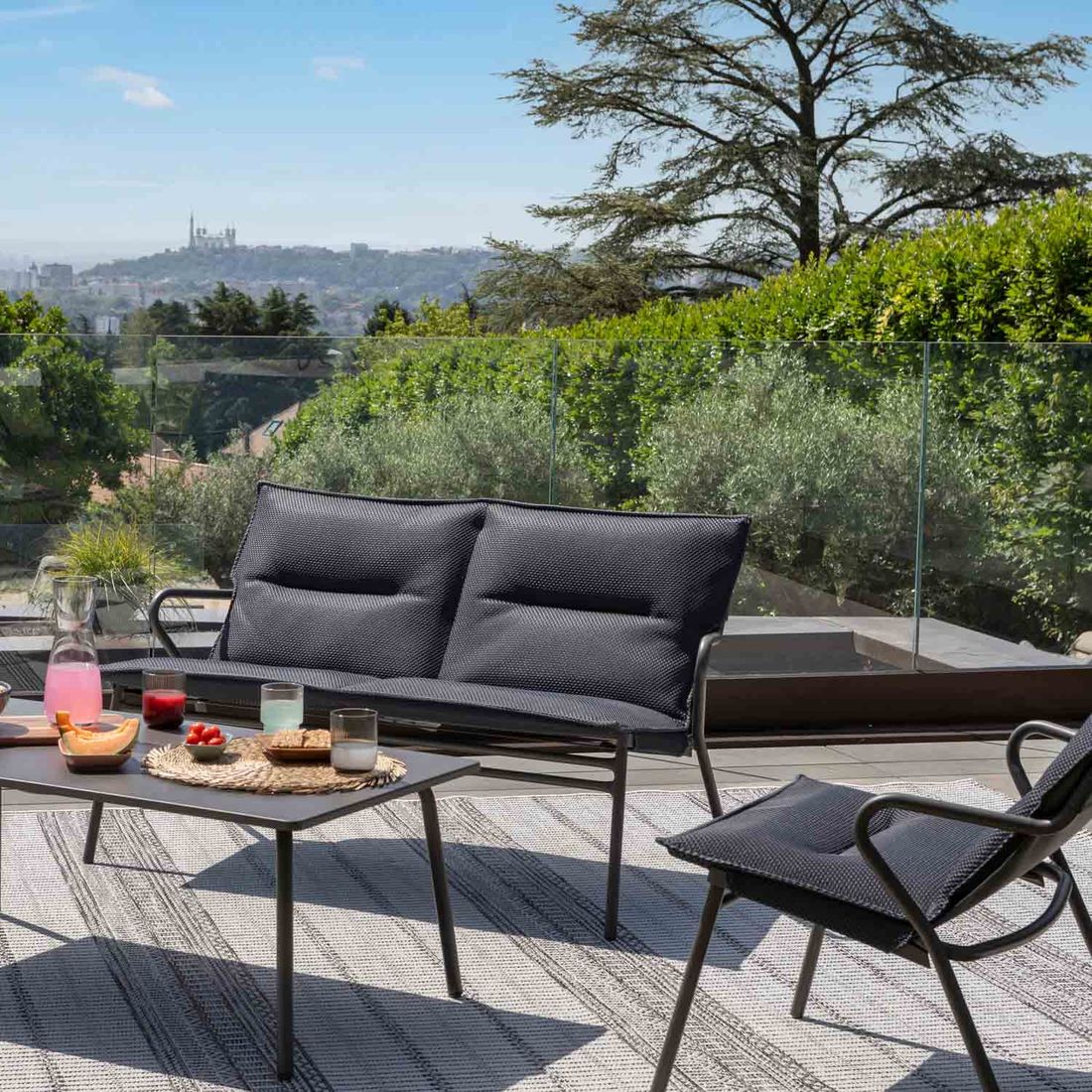 Lafuma Vence Loungesessel Stahl/BeComfort