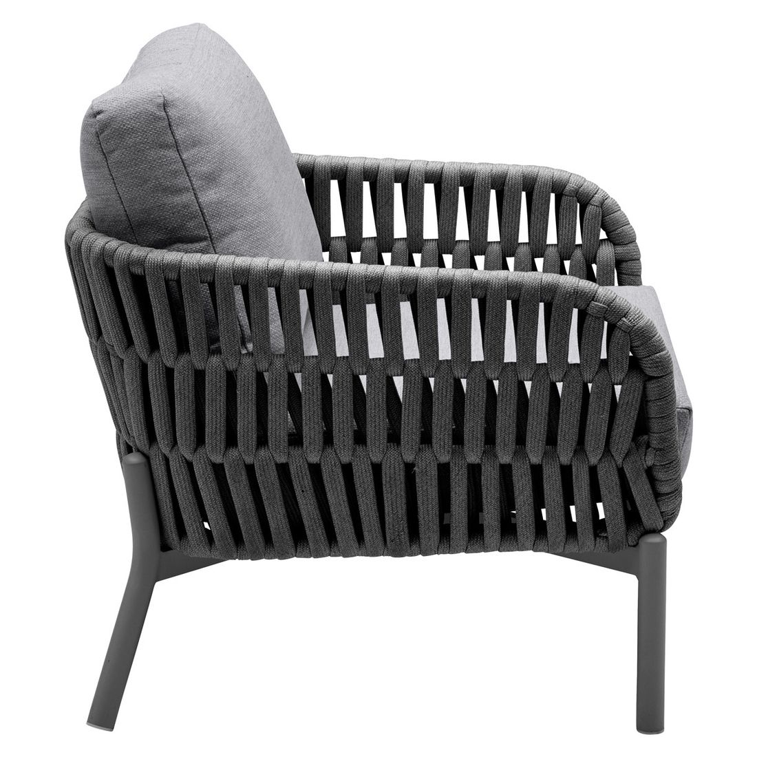 LC Garden Terano Low Dining Dininglounge inkl. Lifttisch 180x90cm Aluminium/Rope/Olefin