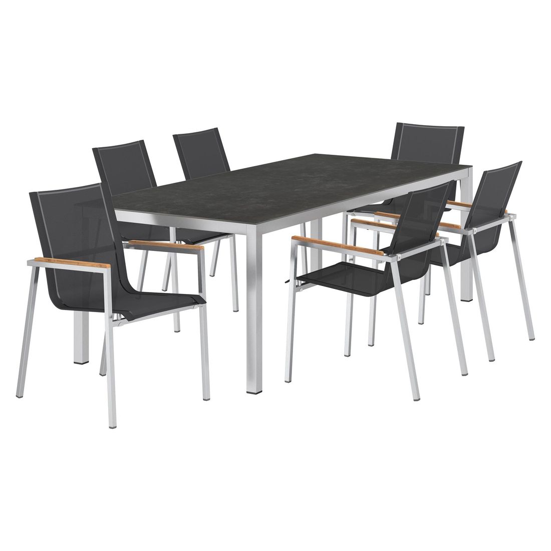 OUTLIV. Rimini Gartenmöbel-Set L (6 Plätze) Tisch 220x100cm