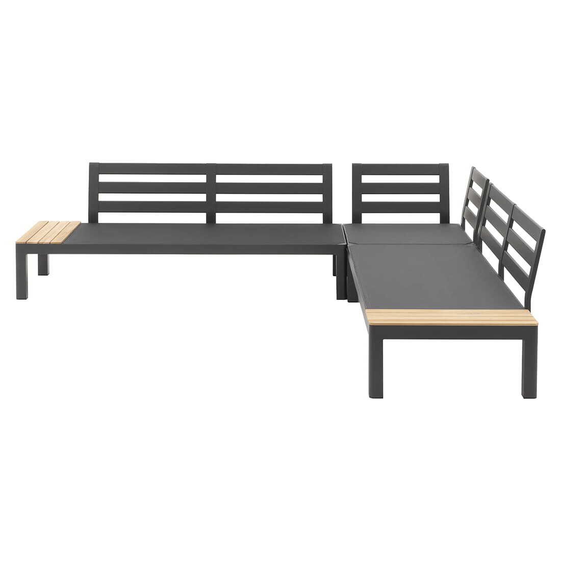 OUTLIV. Ben Ecklounge inkl. Loungetisch Aluminium/Sunbrella