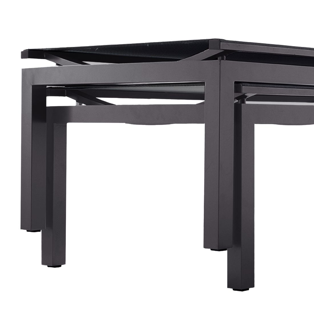 Sieger Brest Gartenliege verstellbar Aluminium/Textilux