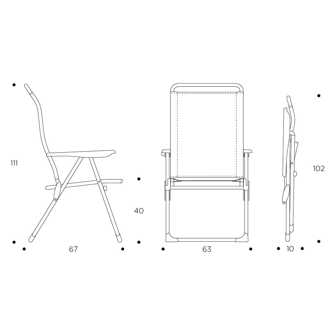 Lafuma Alu Cham Gartensessel Aluminium/Air Comfort