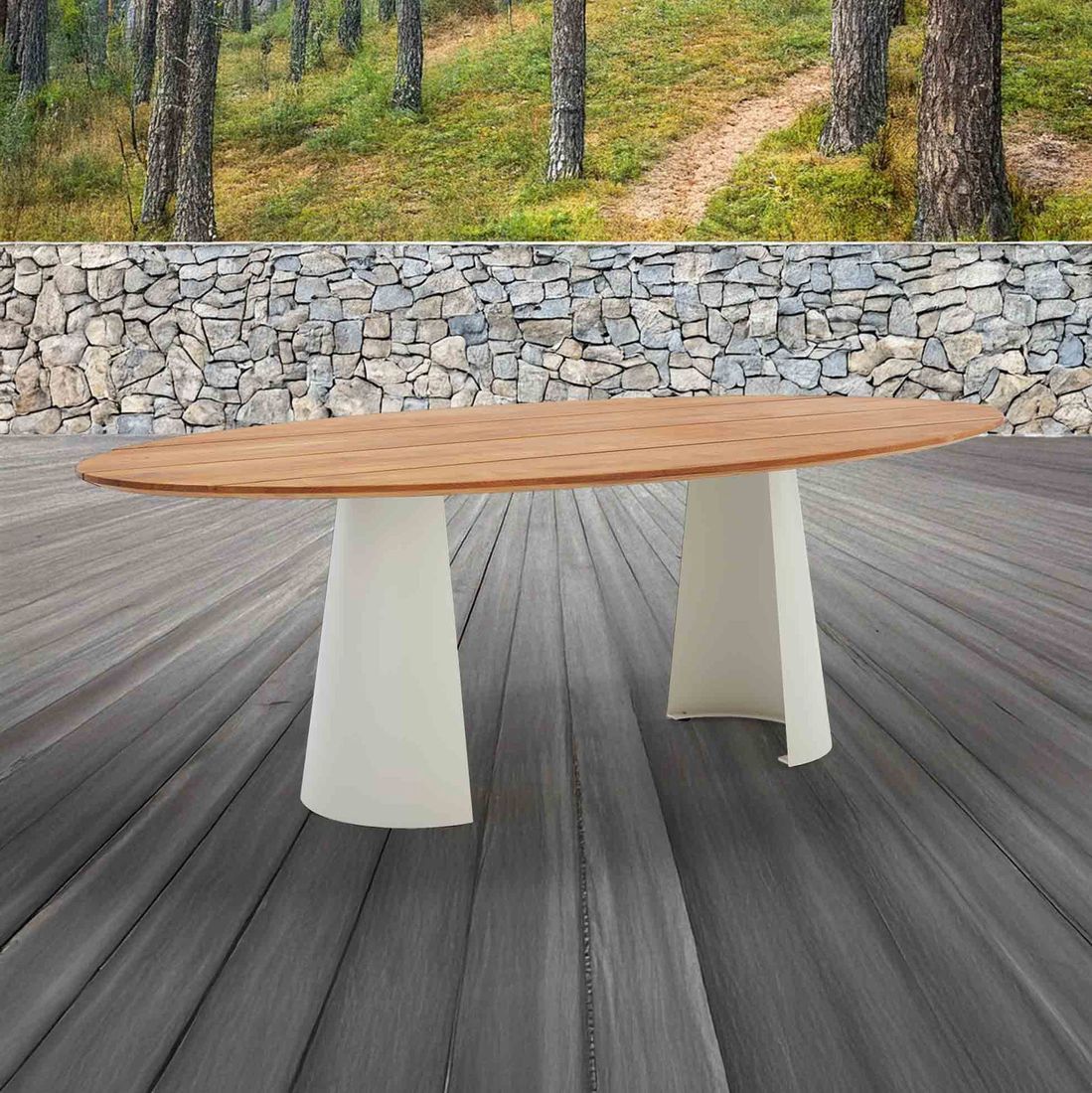 Musterring JustB! Gartentisch Aluminium/Teak