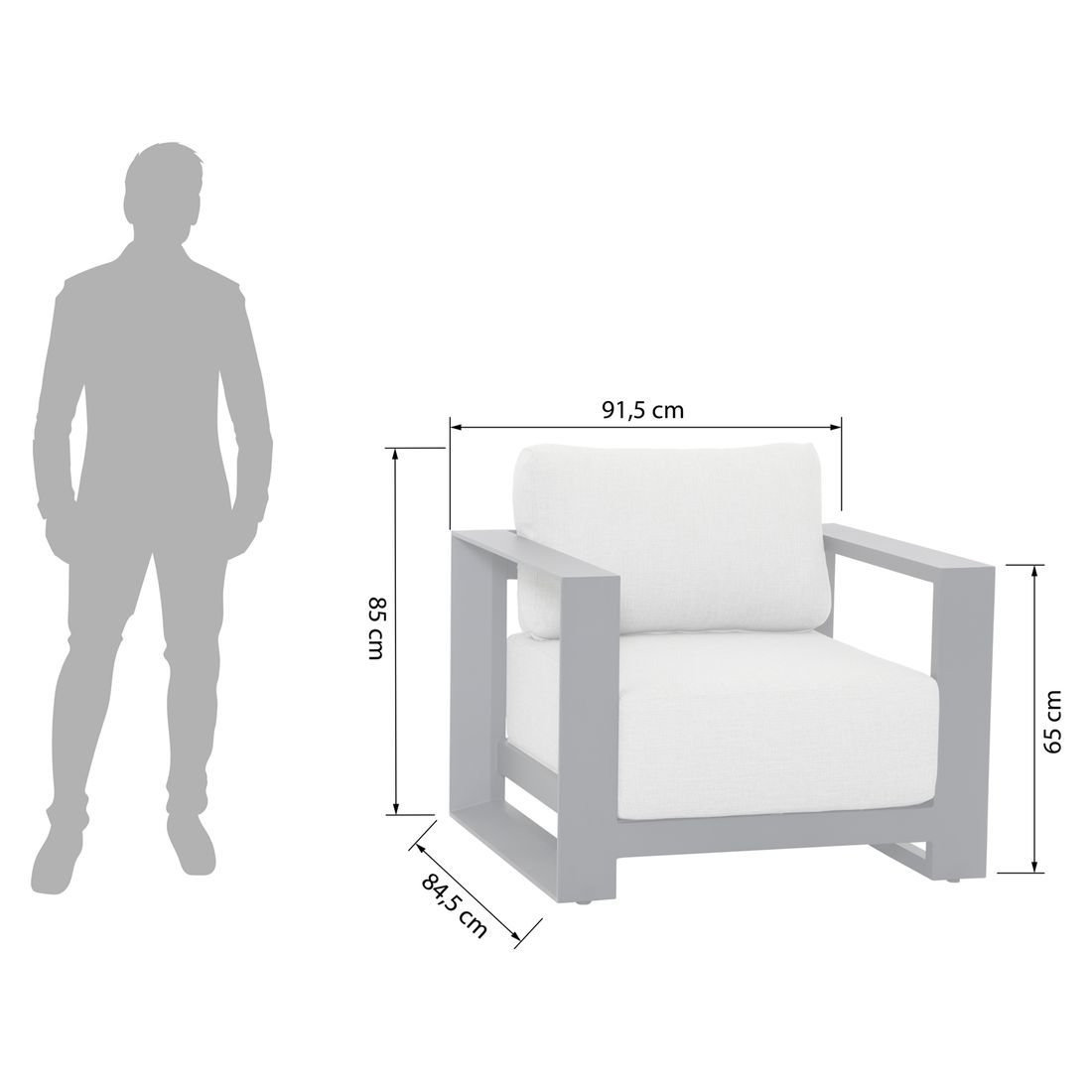 Garden Impressions Levanto Loungeset Aluminium/Kunstfaser