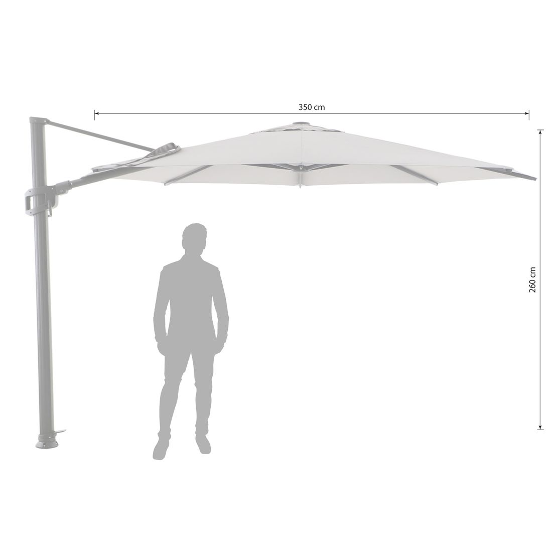 LiRo Amrum Ampelschirm Ø350cm