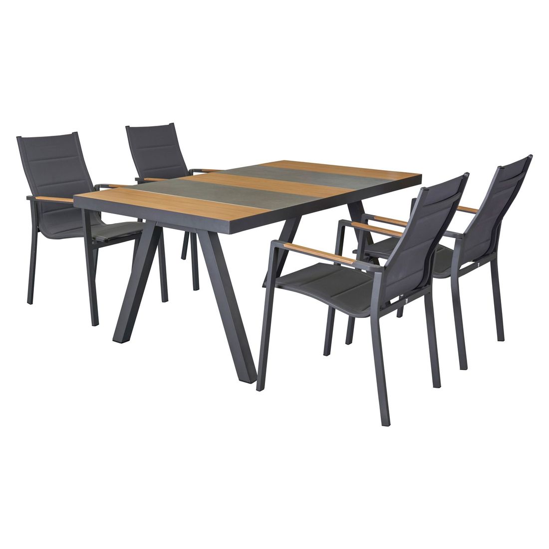 LC Garden Unicamo Gartenmöbel-Set M (4 Plätze) Tisch 167x90,5cm