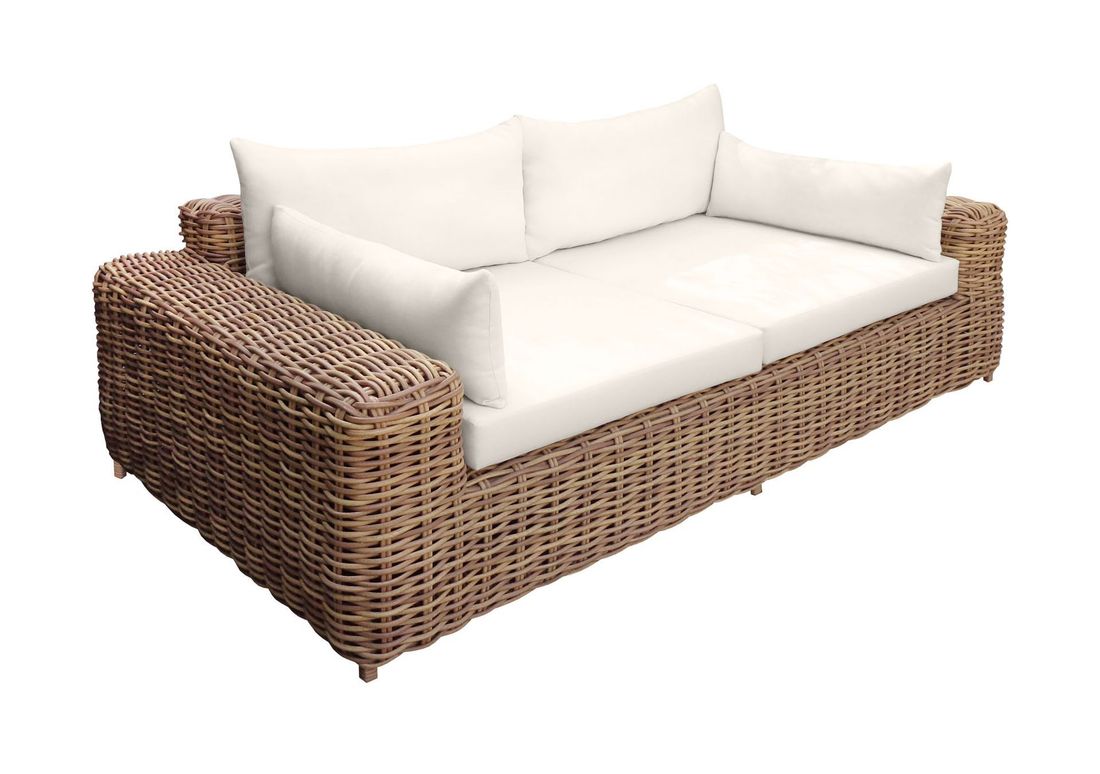 OUTLIV. Versailles Gartenloungesofa Geflecht/Spun Polyester