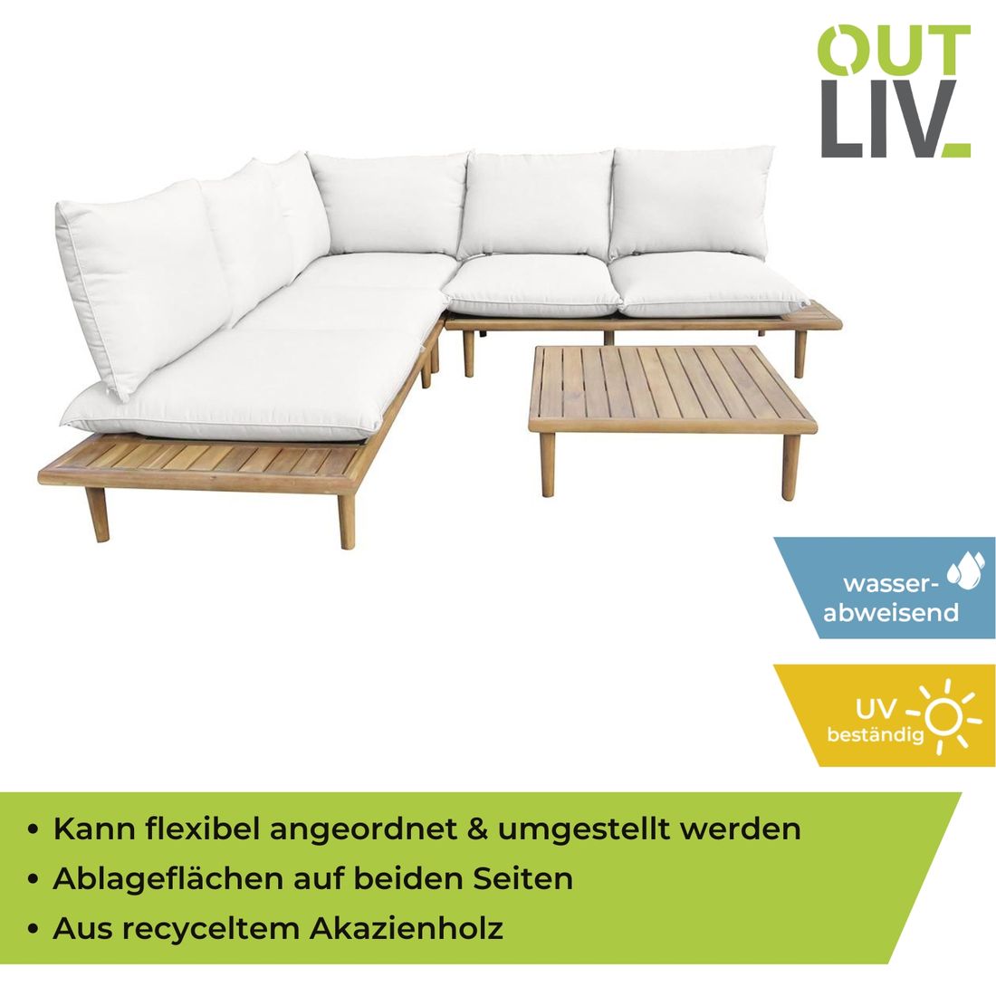 OUTLIV. Phoenix Ecklounge Akazie/Olefin
