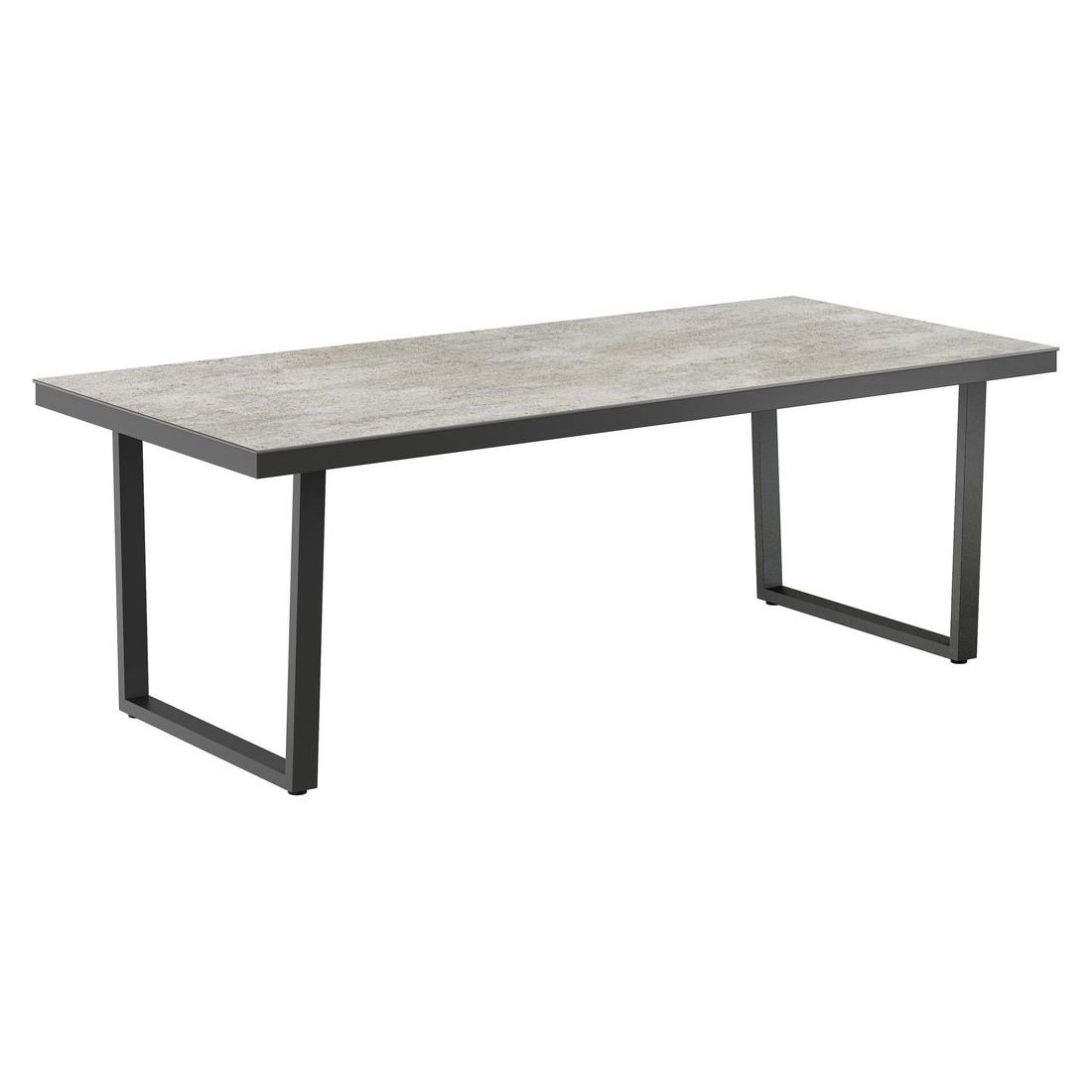 OUTLIV. Gartentisch 220x100cm Edelstahl/Dekton