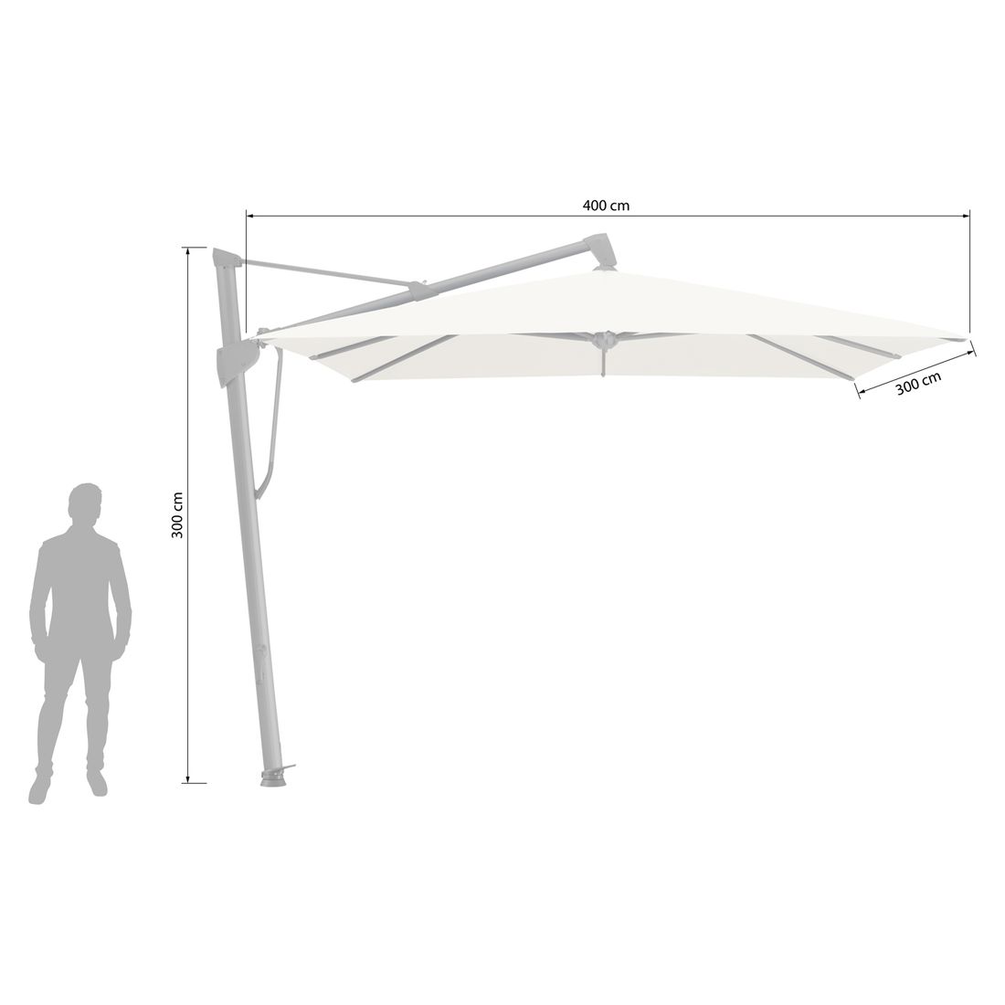 Glatz Sombrano S+ Ampelschirm 400x300cm