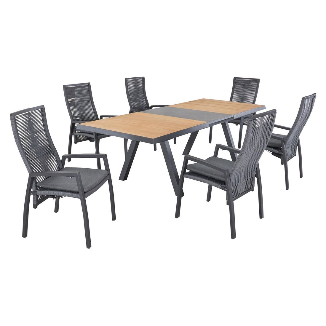 LC Garden Kumasi Ausziehtisch Aluminium/Teak