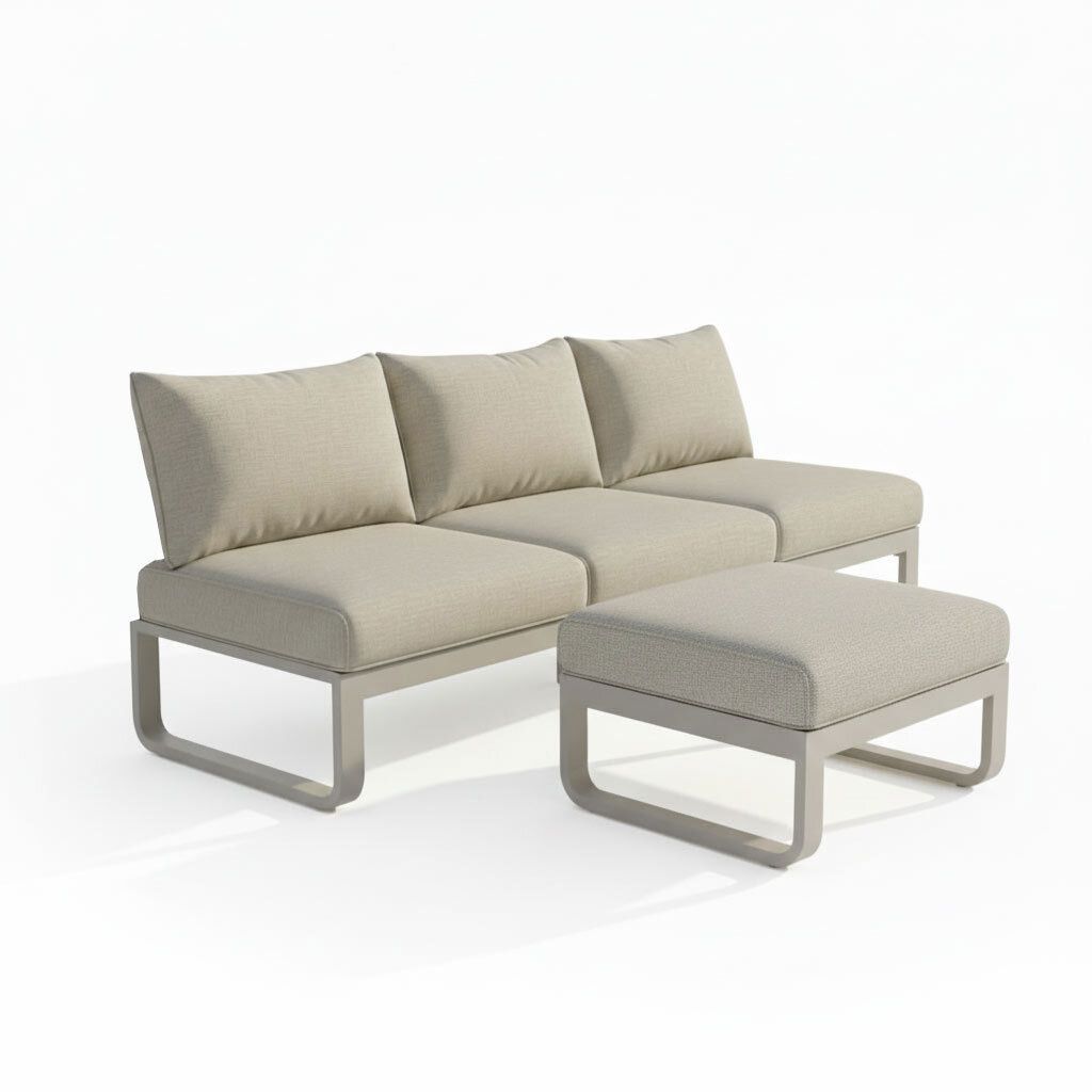 Zebra Fly Loungeset Aluminium/Olefin