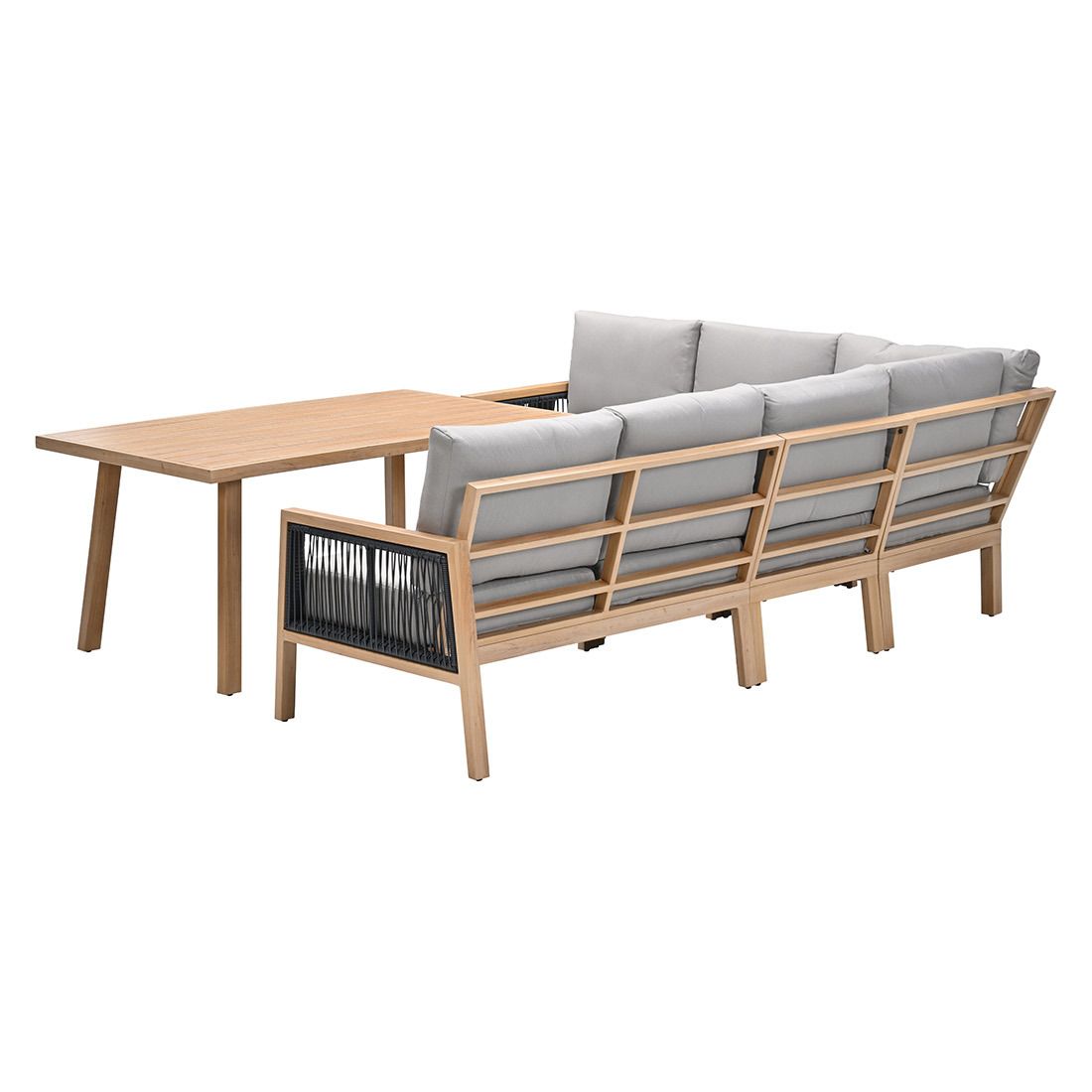 Garden Impressions Decala Dininglounge Tisch 150x87cm Aluminium/Rope/Polyester