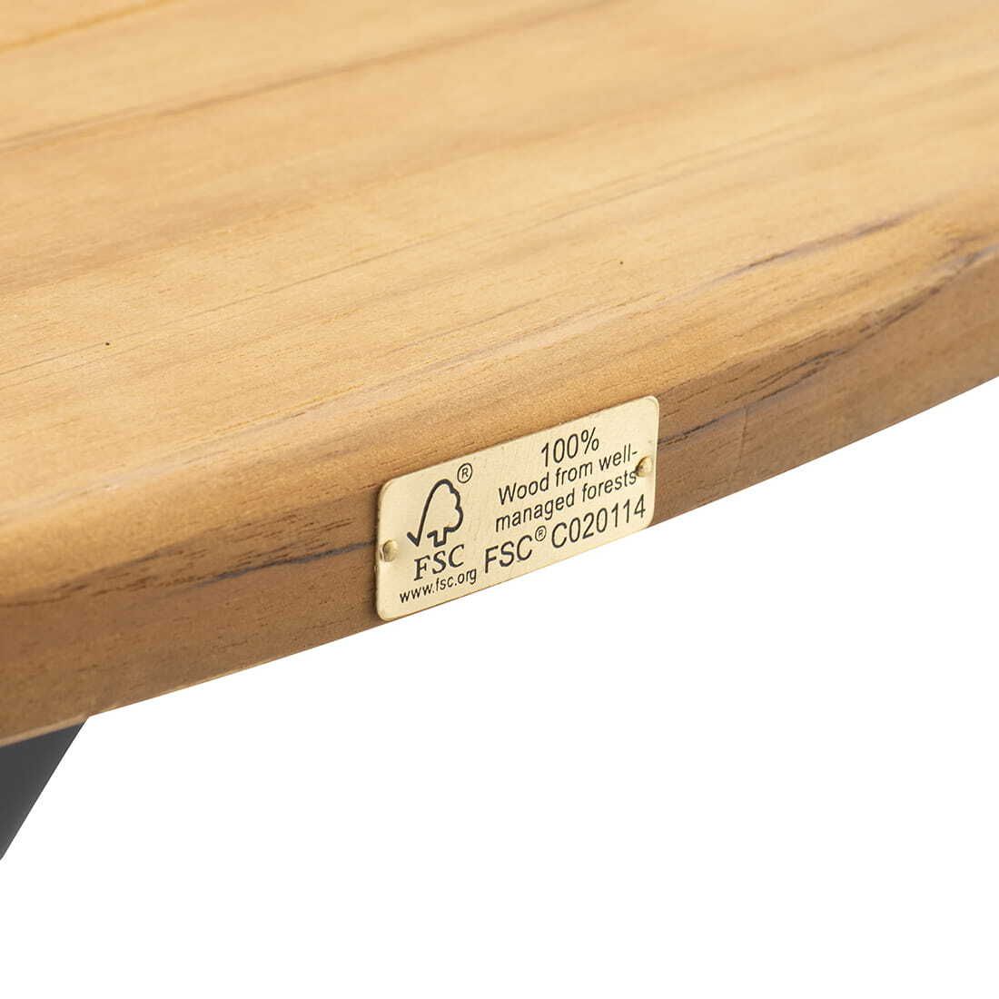 Hartman South Wales Gartentisch Ø120cm Aluminium/Teak