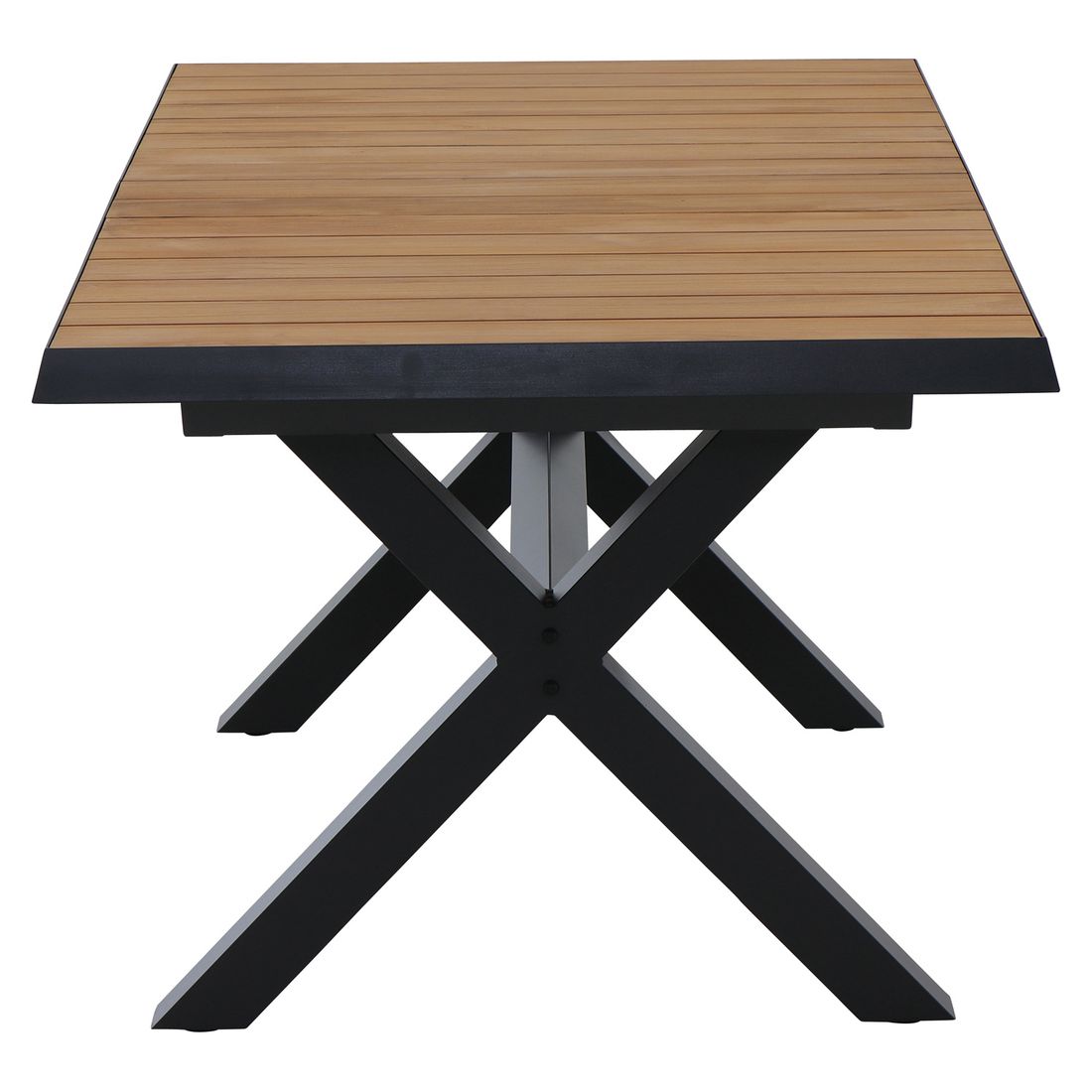 Siena Garden Sincro Ausziehtisch Aluminium/Teak
