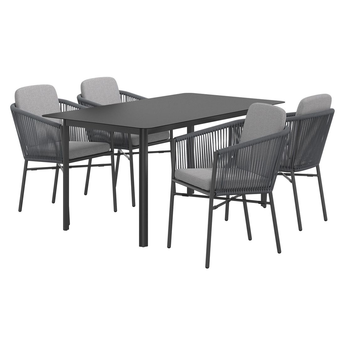 OUTLIV. Ohio Gartenmöbel-Set M (4 Plätze) Tisch 160x90cm