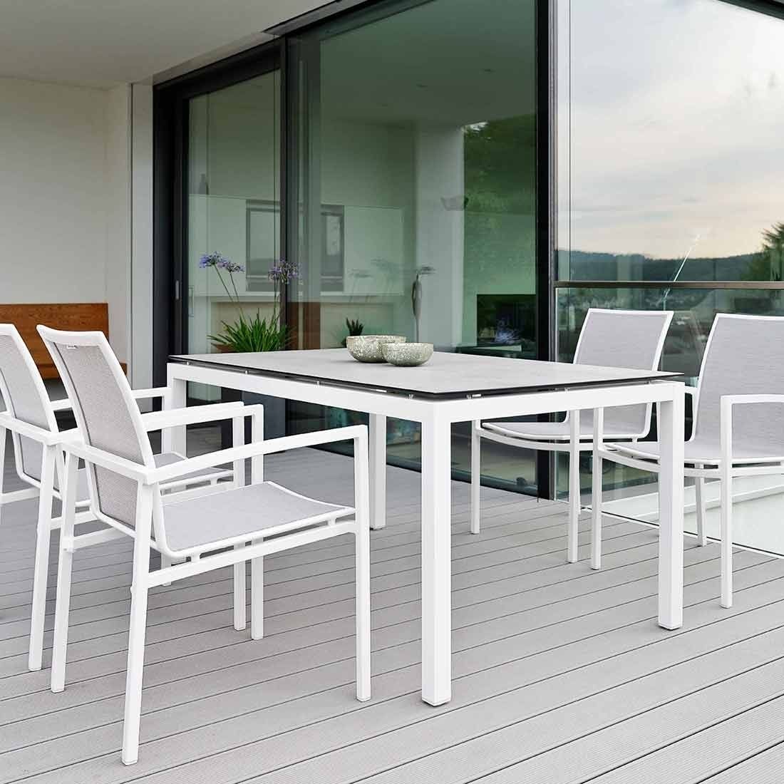 Stern Skelby Stapelsessel Aluminium/Textilene
