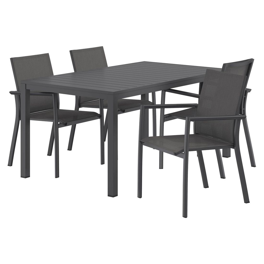 OUTLIV. Lucca Gartenmöbel-Set M (4 Plätze) Tisch 155x90cm
