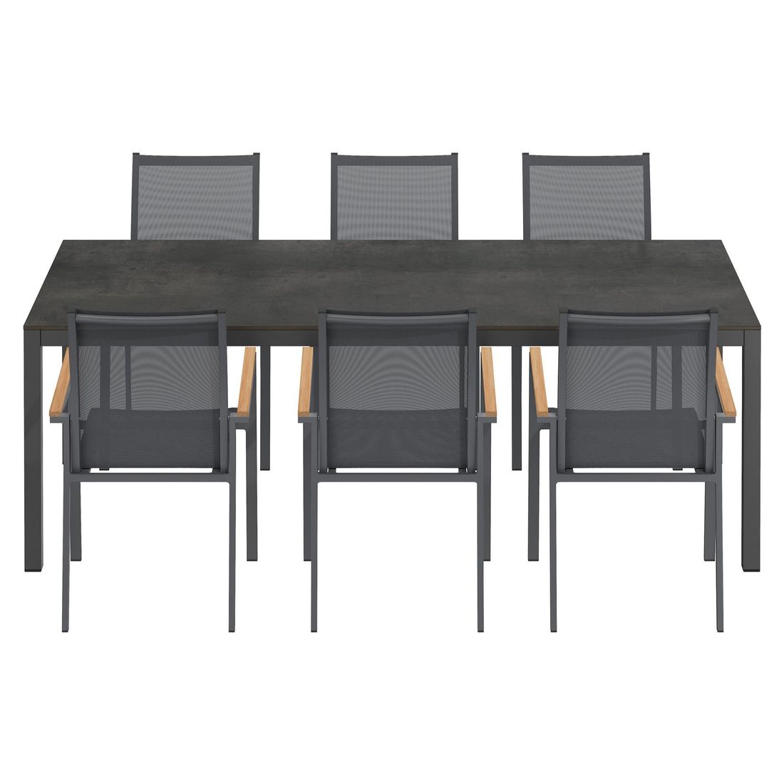OUTLIV. Kobe Gartenmöbel-Set L (6 Plätze) Tisch 220x100cm