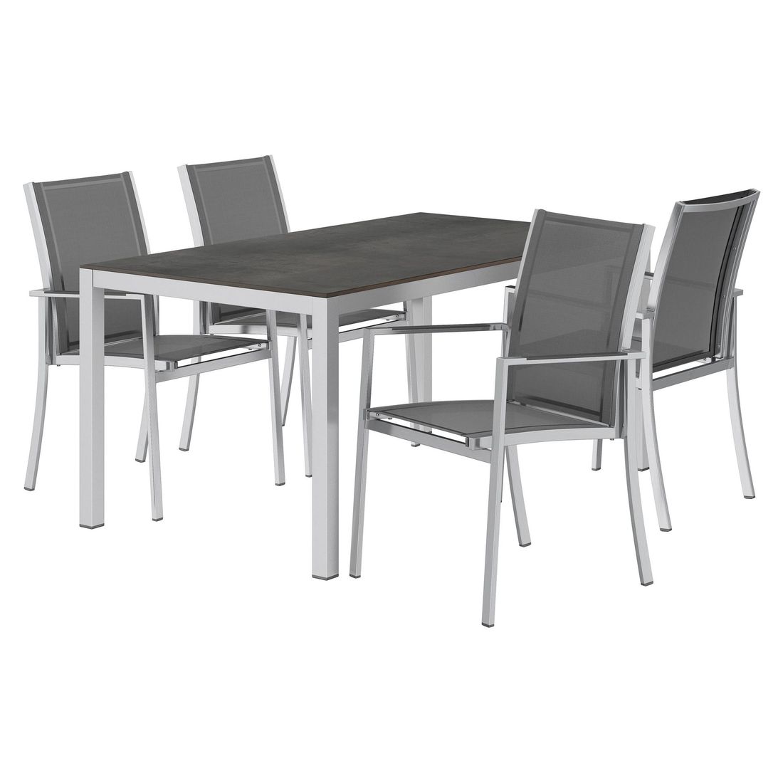 OUTLIV. Oviedo Gartenmöbel-Set M (4 Plätze) Tisch 160x90cm