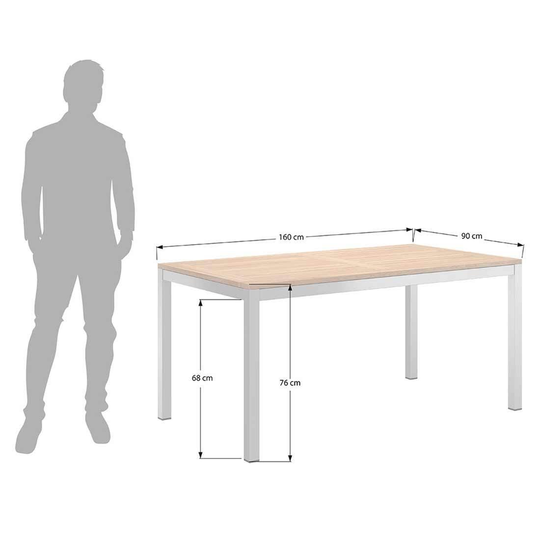 OUTLIV. Pamplona Gartenmöbel-Set M (4 Plätze) Tisch 160x90cm