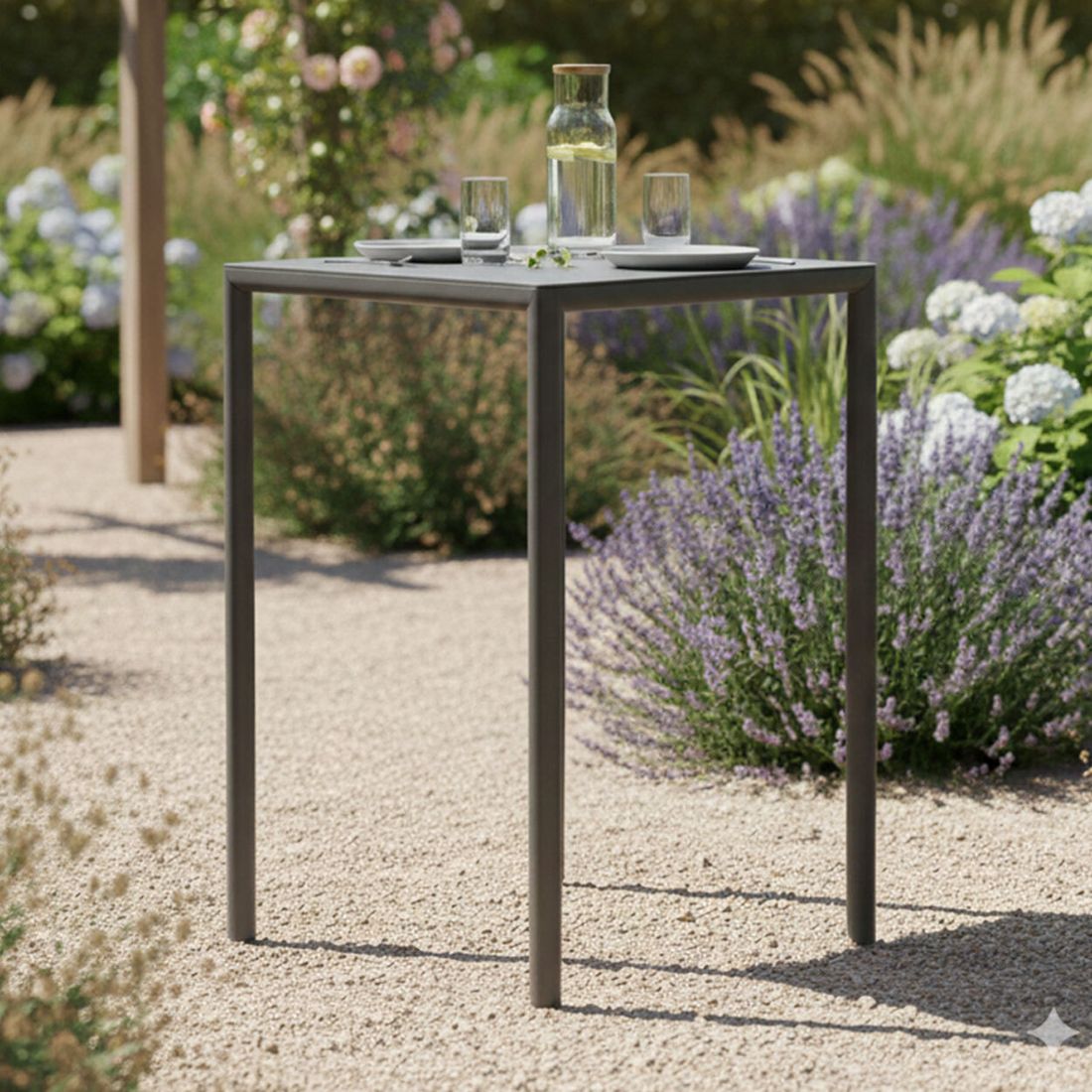 Nardi Piave Stehtisch 69x69cm Aluminium/HPL
