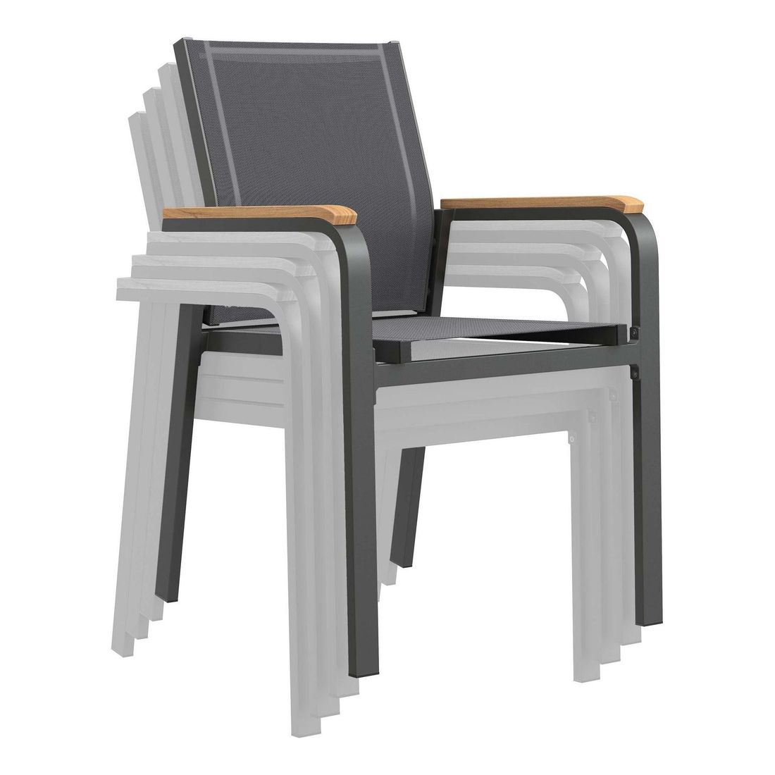 OUTLIV. Florenz Gartenmöbel-Set XXL (12 Plätze) Tisch 266/3331/396x110cm