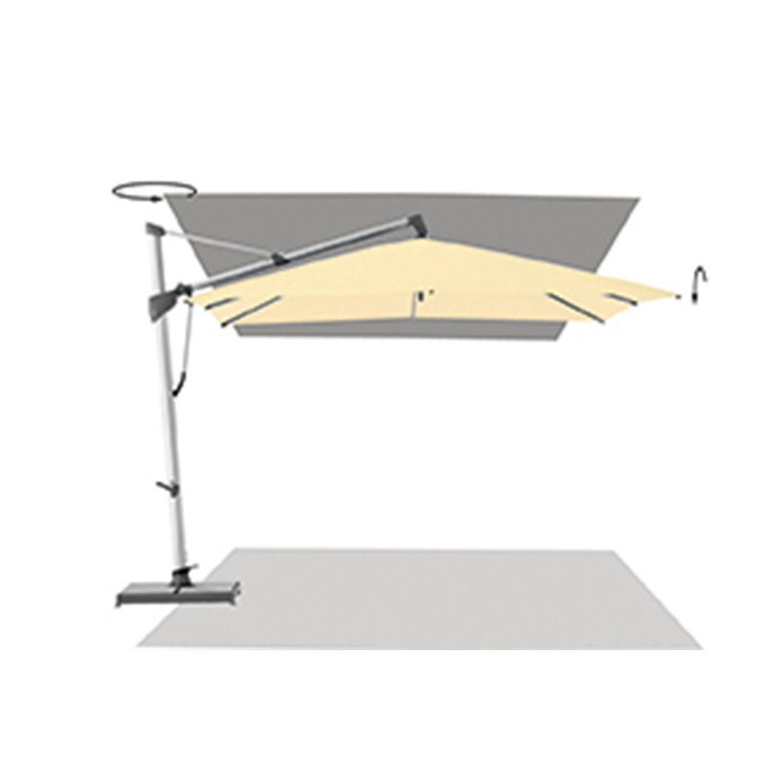 Glatz Sombrano S+ Ampelschirm 350x350cm