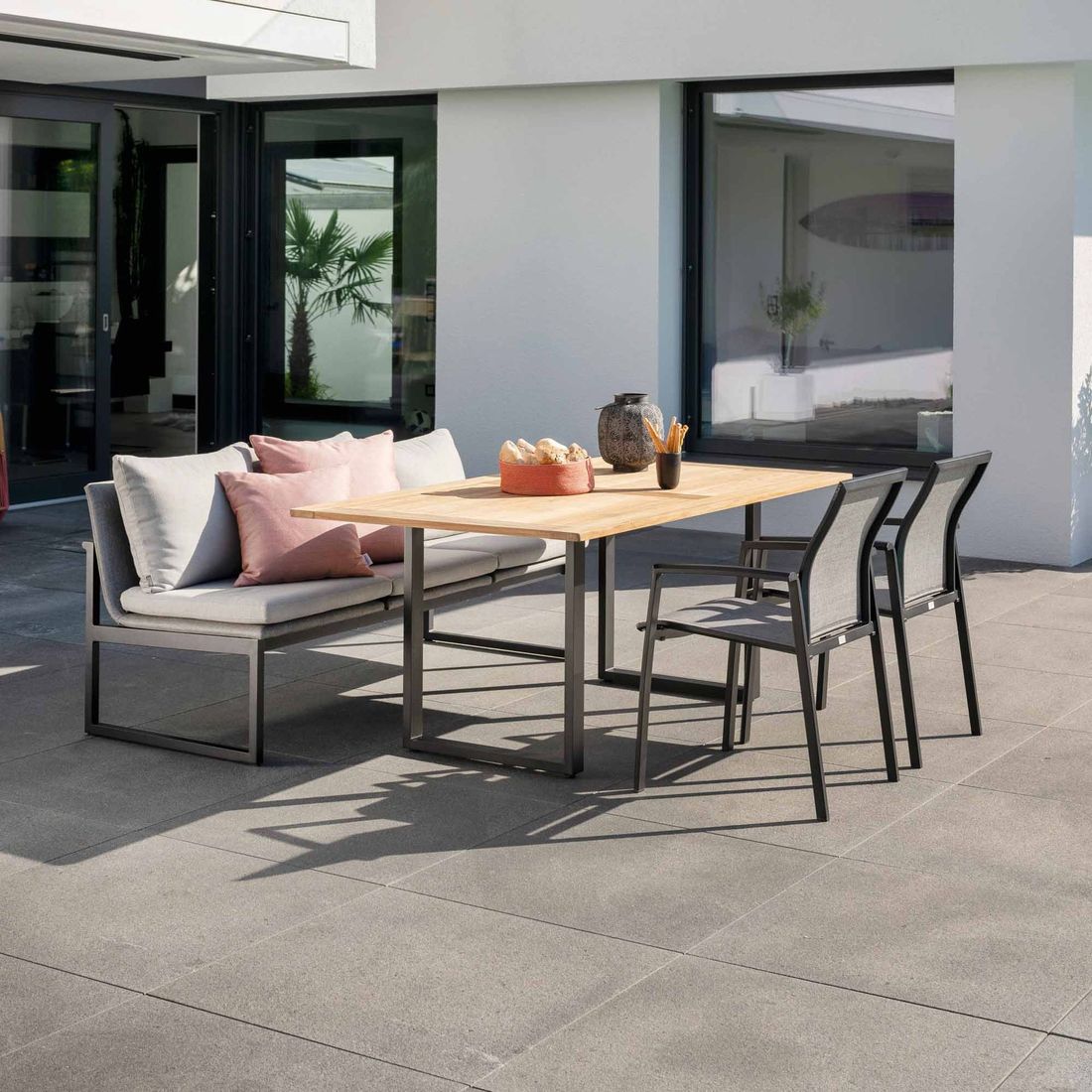 Stern Tammo Gartensofa Aluminium/Textilene/Kunstfaser