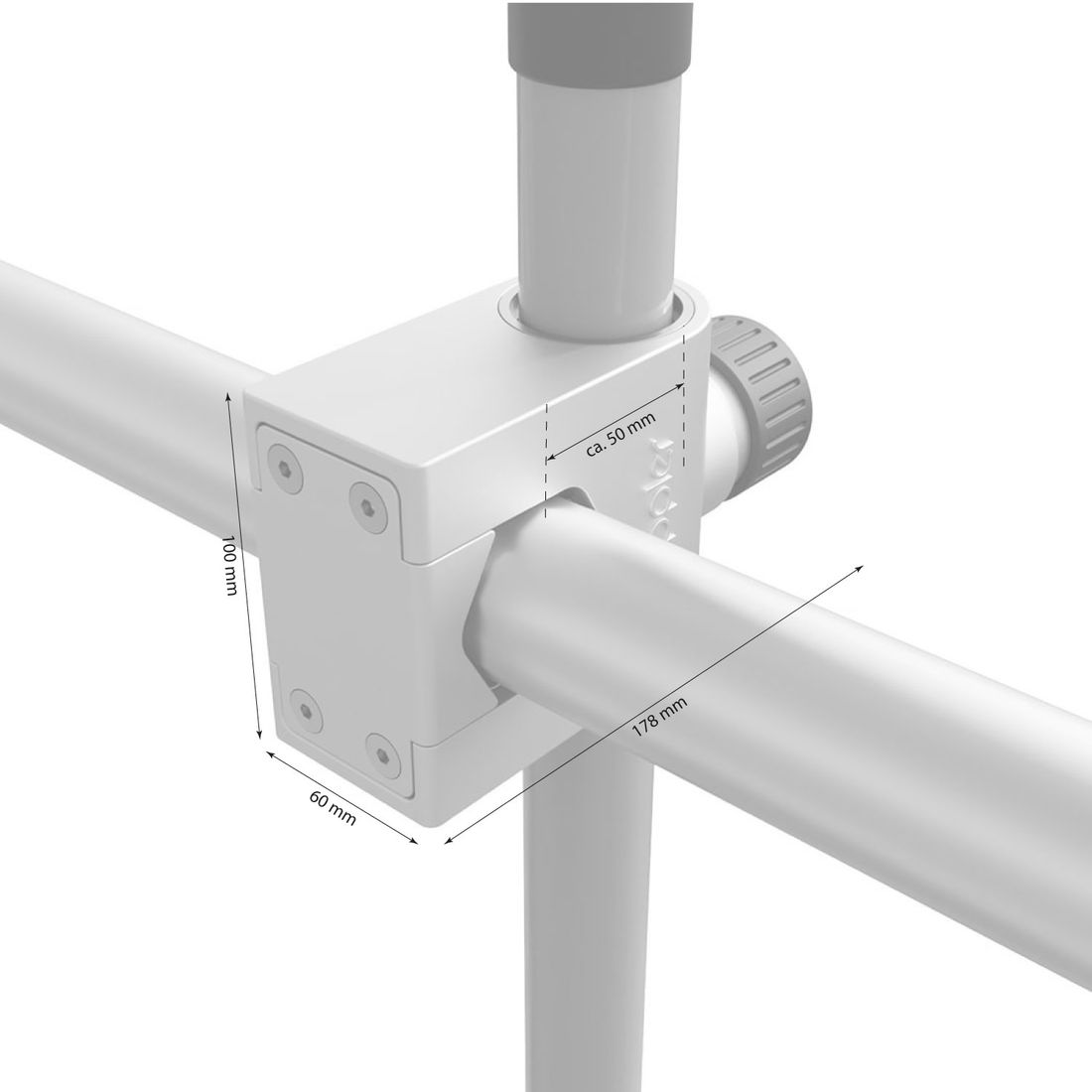 Doppler Balkonklammer Vario Maxi für Schirm/Mast 22-32mm