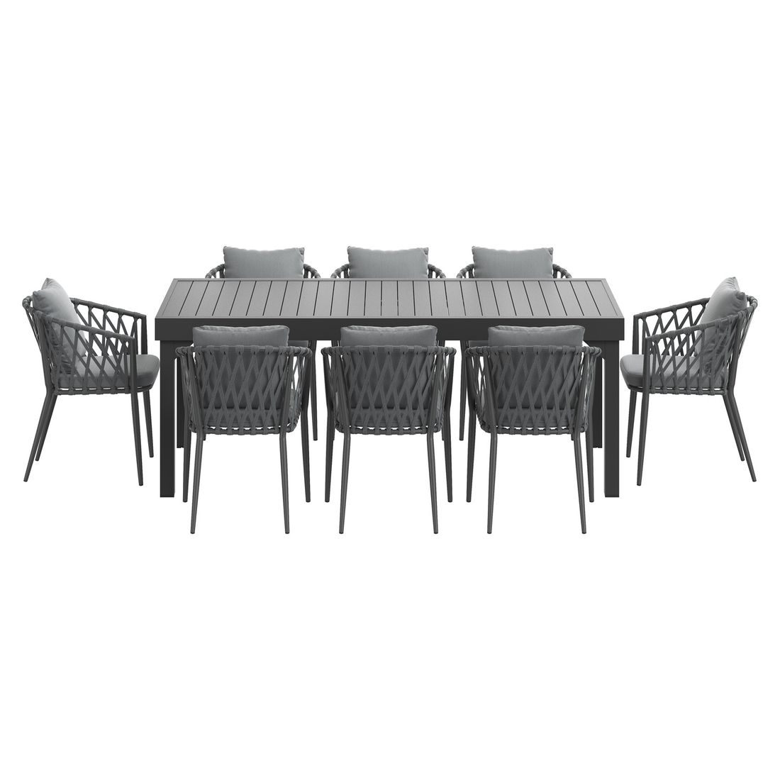 LC Garden Sunrepo Gartenmöbel-Set XL (8 Plätze) mit OUTLIV. Tisch 200/320x100,5cm