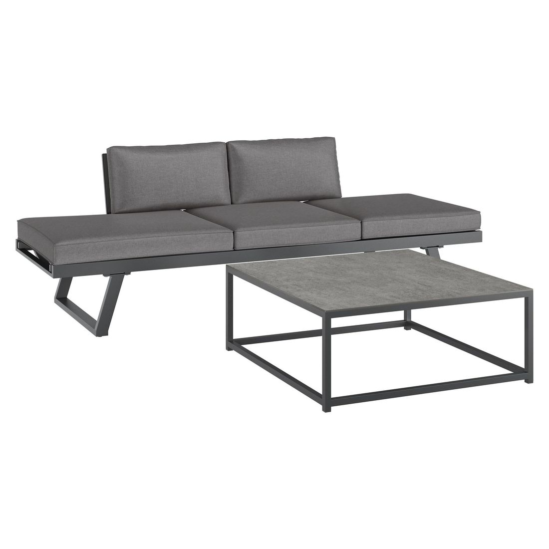 OUTLIV. Lucca Loungeset inkl. Lougetisch Aluminium/Polyester