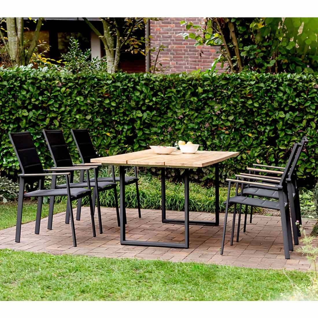 Niehoff Revent Gartenmöbel-Set L (6 Plätze) Tisch 200x95cm