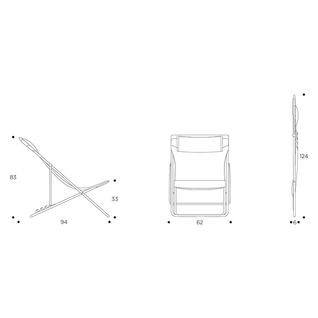 Lafuma Maxi Transat+ Liegestuhl Stahl/Batyline Duo